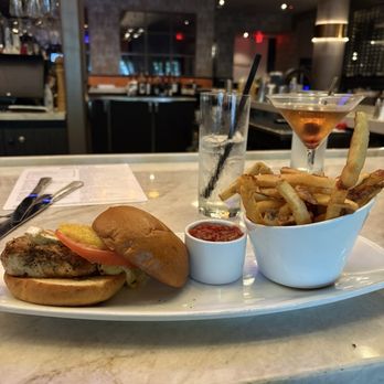 Ruth's Chris Steak House - Chicken sandwich with Brie & regular fries - Steakhouses Near Me - Jersey City, New Jersey