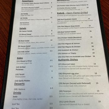 Esther’s Persian Cafe - Menu - Persian/Iranian Near Me - Bridgeton, Missouri