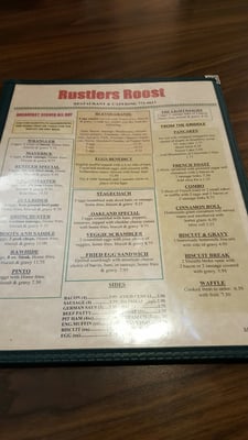 Menu photo 2 Rustler's Roost Hayden, ID Menu photo 2 Rustler's Roost Hayden, ID