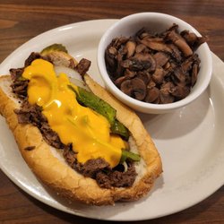 Hoss's Steak & Sea House - Philly cheesesteak with buttered mushrooms