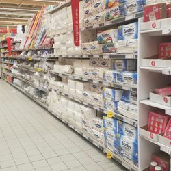 Auchan - One of a few isles of disposable paper goods