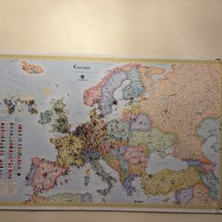 The Leo House - European map-pins of all the visitors!