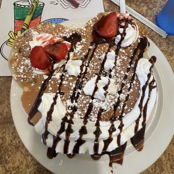 The Omelet House - Bear face pancake (kids) - American Near Me - Stockton, California