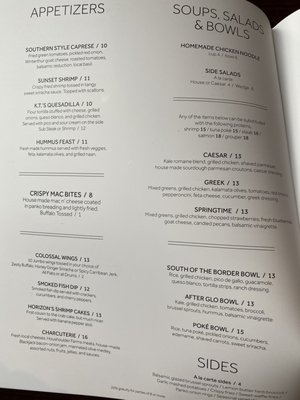 Menu photo 8 Horizons Bar & Grille Tallahassee, FL