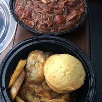Island Vibez - Jerk chicken chili with rice, plantains, and pineapple cornbread. - Caribbean Near Me - Shreveport, Louisiana