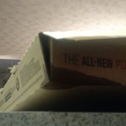 Pizza Hut - Grease on the bottom of the box.