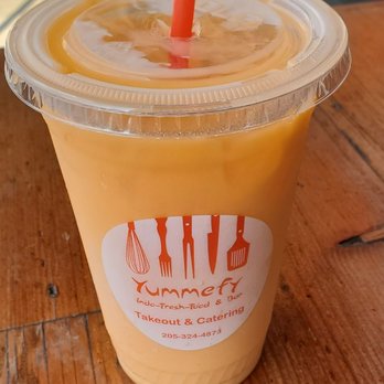 Yummefy Flavors of India, Nepal & Thailand - THE worst "Thai Tea" I have ever had. It was weak brewed watered down tea w/ a lot of milk. Tasted like milky water. No Tea flavor! - Asian Fusion Near Me - Birmingham, Alabama Yummefy Flavors of India, Nepal & Thailand - THE worst "Thai Tea" I have ever had. It was weak brewed watered down tea w/ a lot of milk. Tasted like milky water. No Tea flavor! - Asian Fusion Near Me - Birmingham, Alabama