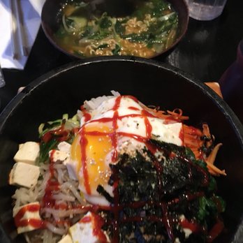 Koco Table - Veggie Ramyun and Tofu Dolsot Bibimbap. SO good. - Korean Near Me - Evanston, Illinois
