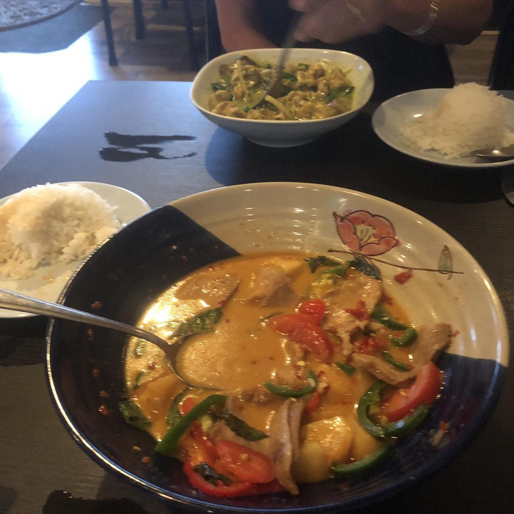 Thai Zapp - Red curry duck and green curry tofo - Thai Near Me - Dunkirk, Maryland Thai Zapp - Red curry duck and green curry tofo - Thai Near Me - Dunkirk, Maryland