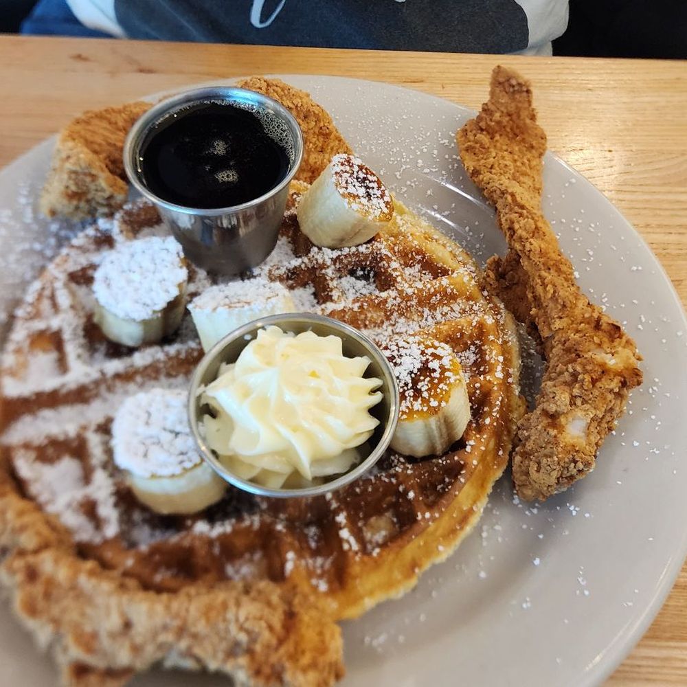 Bantam & Biddy - Banana nut waffles and chicken - Breakfast & Brunch Near Me - Fernandina Beach, Florida Bantam & Biddy - Banana nut waffles and chicken - Breakfast & Brunch Near Me - Fernandina Beach, Florida