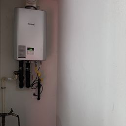 New tankless water heater New tankless water heater