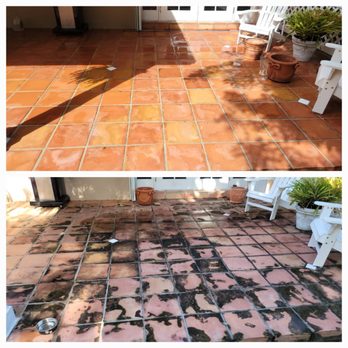 Redeemed Pressure Cleaning - Terracotta patio cleaning with mold removal. - Pressure Washers Near Me Redeemed Pressure Cleaning - Terracotta patio cleaning with mold removal. - Pressure Washers Near Me