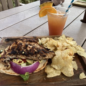 BB's Beach Bar - Jerk Grouper - Seafood Near Me - Indialantic, Florida