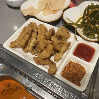 Haidilao Hot Pot Flushing - Little fried pork! - Hot Pot Near Me - Flushing, New York