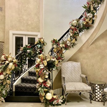 Dz Design Interiors - Custom Designed Stair Banister Garland by DZ - Interior Design Near Me
