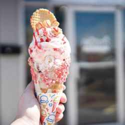 Frosty's Sweets & Eats - Strawberry Cheesecake Ice Cream