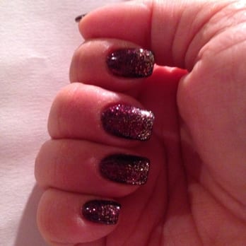 Dayus Nail Spa - Gel polish with matching glitter and gold glitter tips - Nail Salons Near Me - Redondo Beach, California