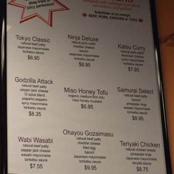 Katsu Burger - Menu - Burgers Near Me - Seattle, Washington