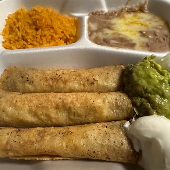 Pancho’s Kitchen - Three Piece Taquitos Combo - Mexican Near Me - Highland, California
