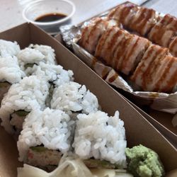 O'hana Sushi & Ramen - California Roll & Baked Salmon