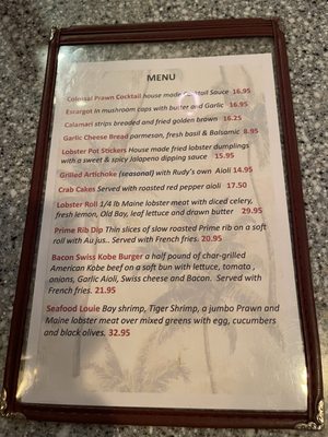 Menu photo 8 Rudys Hideaway Rancho Cordova, CA Menu photo 8 Rudys Hideaway Rancho Cordova, CA
