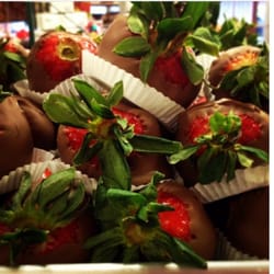 Barkus Chocolates - Hand made chocolate-covered strawberries. They're not an every-day item... And on Valentine's Day they accept late orders