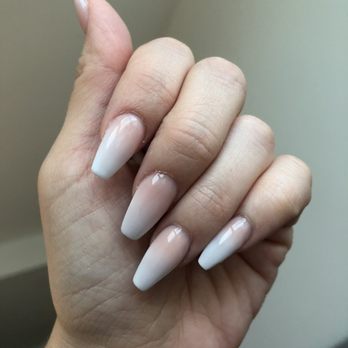 Gradient Nail - How perfect is this shape?? Coffin nails on point. Ombré set. Done by Diana!!!! She's amazing. - Nail Salons Near Me - Honolulu, Hawaii