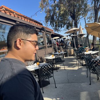 Orange Hill Restaurant & Events - Friend trying to avoid my picture - Steakhouses Near Me - Orange, California