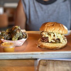 Barn Booze n Bites - BQQ pulled pork and Brussels