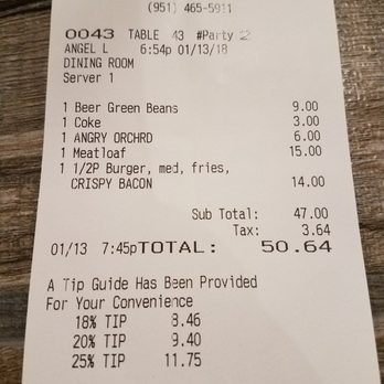 Fieldhouse Restaurant & Bar - A tad pricey - New American Near Me - Norco, California