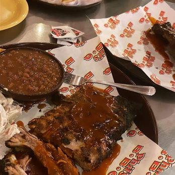 Phil's BBQ - Feast ( half baby back rib dinner ) and Robles's/chickless - Barbeque Near Me - San Diego, California Phil's BBQ - Feast ( half baby back rib dinner ) and Robles's/chickless - Barbeque Near Me - San Diego, California