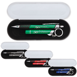 Amsterdam Printing - Technostar Pen & Labella LED Keychain Gift Set