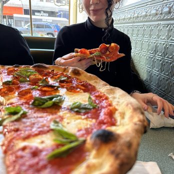 Nick's Pizza - Forest Hills - Large Pizza - 1/2 cheese and 1/2 pepperoni - Pizza Near Me - Forest Hills, New York
