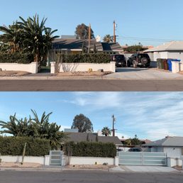 Before and after from the front. Before and after from the front.