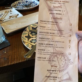 The Vesper - Menu - Happy Hour Drink Specials, September 2023 - Cocktail Bars Near Me - Campbell, California