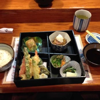 Ando Japanese Restaurant - Lunch omakase with jelly eel and shredded tuna options. The pickeled veggies and tempura are static. Matcha is included. - Japanese Near Me - Cincinnati, Ohio Ando Japanese Restaurant - Lunch omakase with jelly eel and shredded tuna options. The pickeled veggies and tempura are static. Matcha is included. - Japanese Near Me - Cincinnati, Ohio