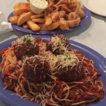Rainbow Pizza - Spaghetti with meatballs plus streak fries and calamari - Greek Near Me - San Mateo, California Rainbow Pizza - Spaghetti with meatballs plus streak fries and calamari - Greek Near Me - San Mateo, California