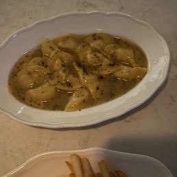scallop ravioli... Definitely a first for me highly recommend!