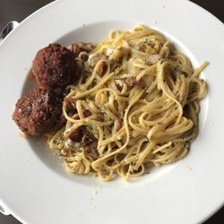 Bar Italia Restaurant - Carbonara with meatballs