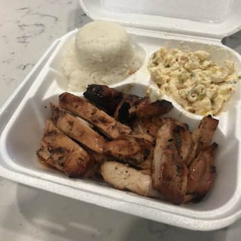Island Hut - Hawaiian BBQ chicken plate. Super tender and flavorful chicken - Hawaiian Near Me - Bremerton, Washington Island Hut - Hawaiian BBQ chicken plate. Super tender and flavorful chicken - Hawaiian Near Me - Bremerton, Washington