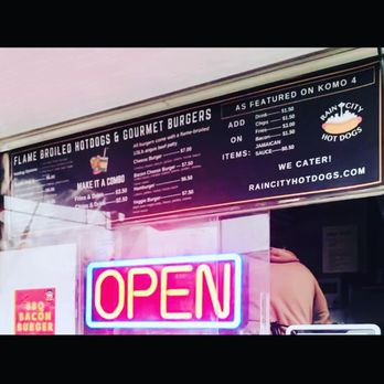Rain City Hot Dogs - Menu pic! - Hot Dogs Near Me - Seattle, Washington Rain City Hot Dogs - Menu pic! - Hot Dogs Near Me - Seattle, Washington