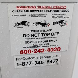 Shell - Instructions for nozzle operation