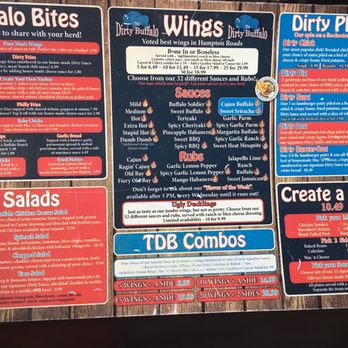 The Dirty Buffalo - Menu - Chicken Wings Near Me - Norfolk, Virginia The Dirty Buffalo - Menu - Chicken Wings Near Me - Norfolk, Virginia