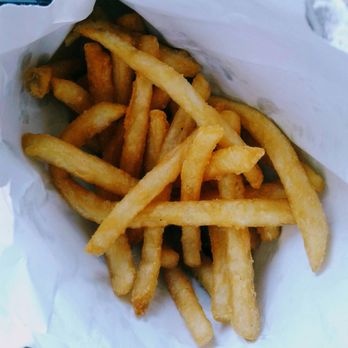 Flatire Burgers - Fries I liked -- battered and crispy. - Burgers Near Me - Edmond, Oklahoma Flatire Burgers - Fries I liked -- battered and crispy. - Burgers Near Me - Edmond, Oklahoma