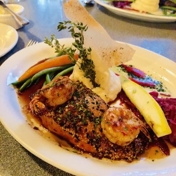 Moxie - Crusted Salmon (5/5) - New American Near Me - Sacramento, California Moxie - Crusted Salmon (5/5) - New American Near Me - Sacramento, California
