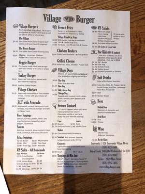 Menu photo 8 Village Burger - Tucker Tucker, GA Menu photo 8 Village Burger - Tucker Tucker, GA