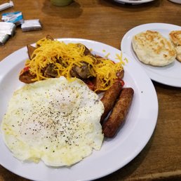 My breakfast with the kicked up potatoes.  Super good