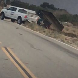 Rembrandt Pools, worker illegally dumping their construction waste in our desert!!