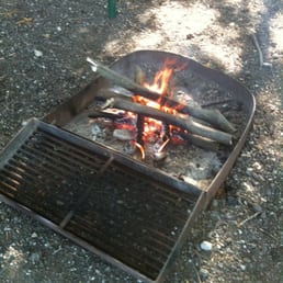 One of two fire pits at campsites.