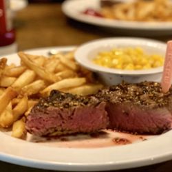 Chucks Roadhouse - Fillet Mignon, medium-rare... tender, juicy and delicious